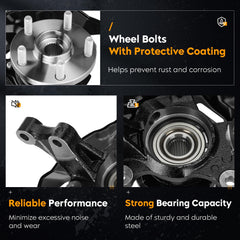 Youxmoto front-right hub assembly image, enhances wheel alignment and braking response.