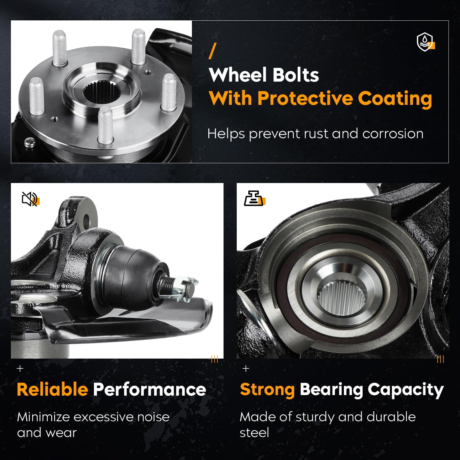 Youxmoto wheel bearing hub assembly close-up showing durable design