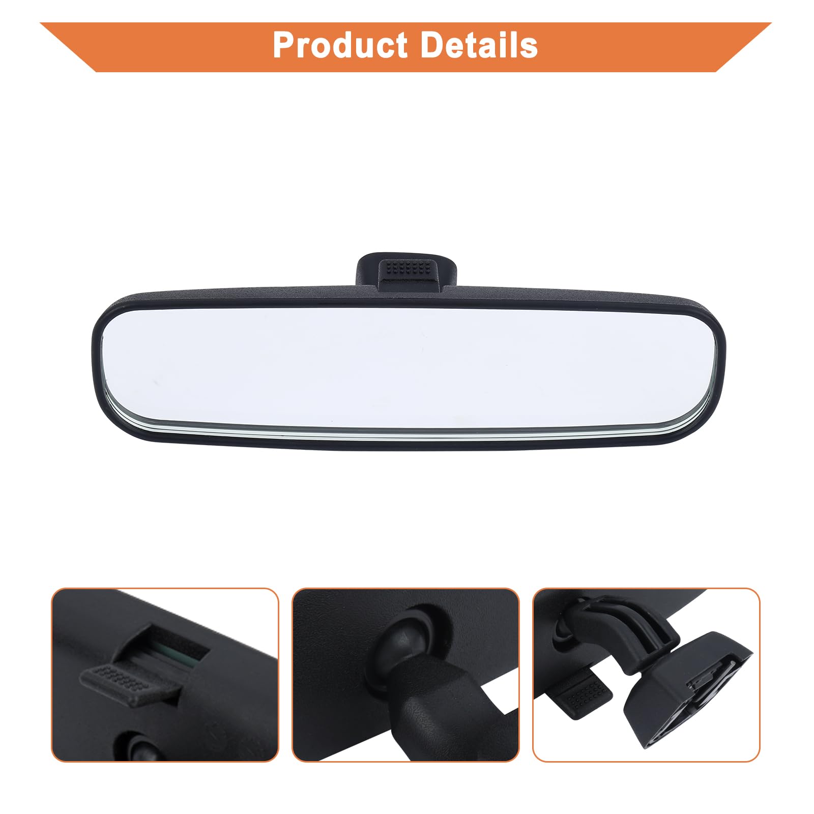 Backside attachment of YOUYIEN mirror showing secure mounting points.