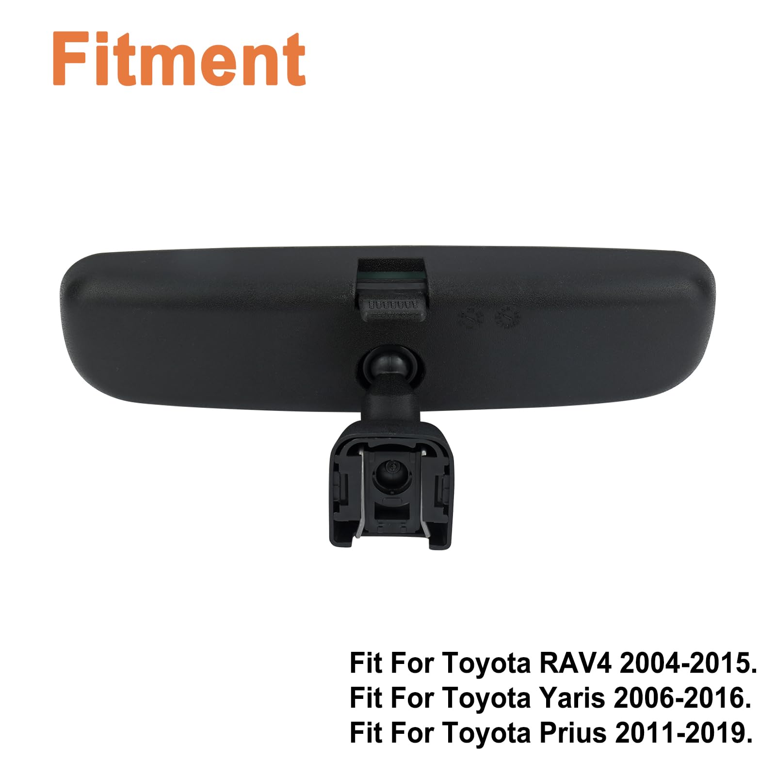 YOUYIEN interior rear view mirror for Toyota Prius 2011-2019; reliable OEM-grade fit.
