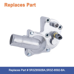 YOUYIEN thermostat housing side angle shows precise machining for reliable coolant flow.