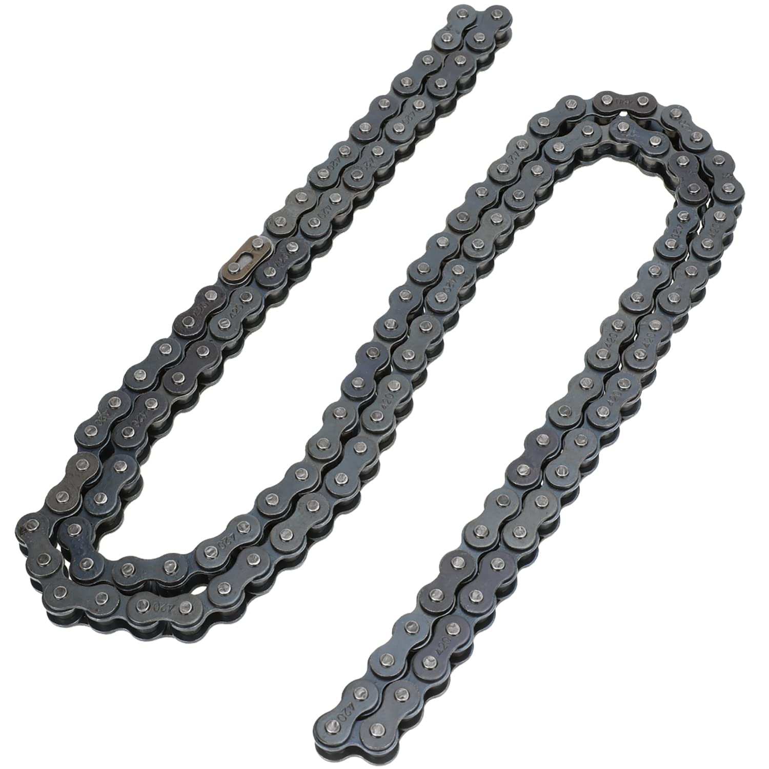 YOXUFA 132-link chain detail highlighting internal and external links
