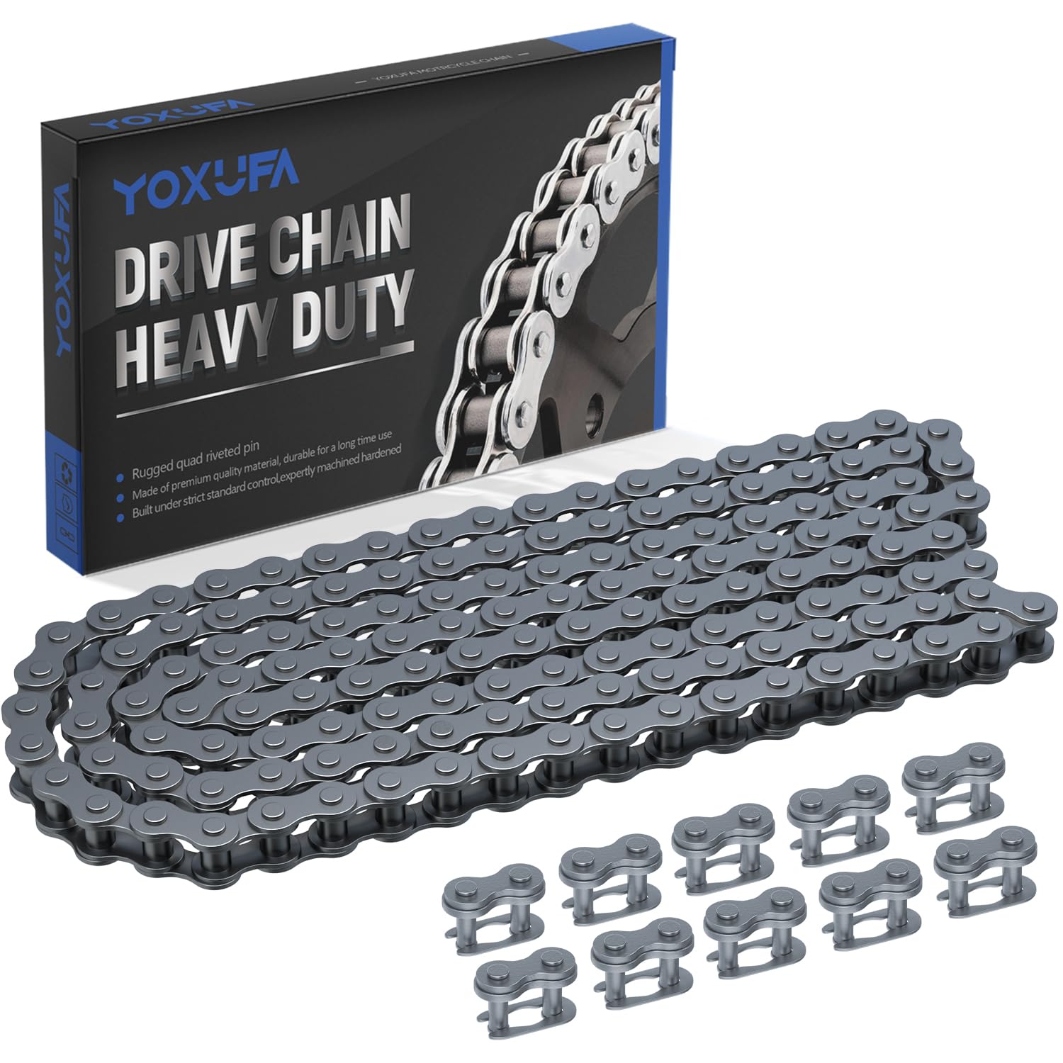 YOXUFA 35 chain for Coleman CT100U enhances wear resistance and reliability during mini bike rides