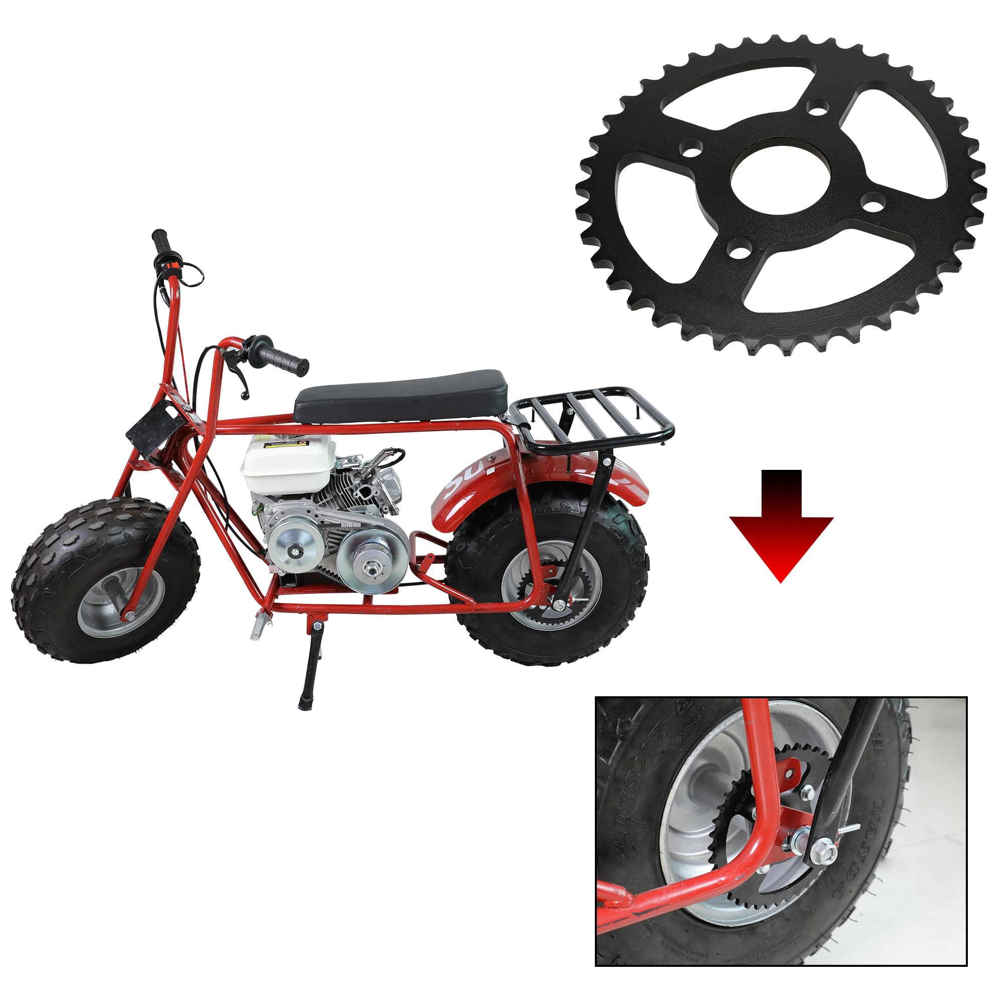 YOXUFA 40T 420 sprocket designed for Axis M200 compatibility.