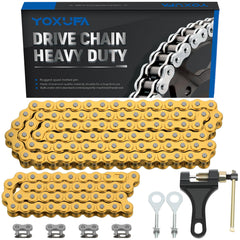 YOXUFA 420 chain front jackshaft 42 links for precise fit on compatible mini bikes.