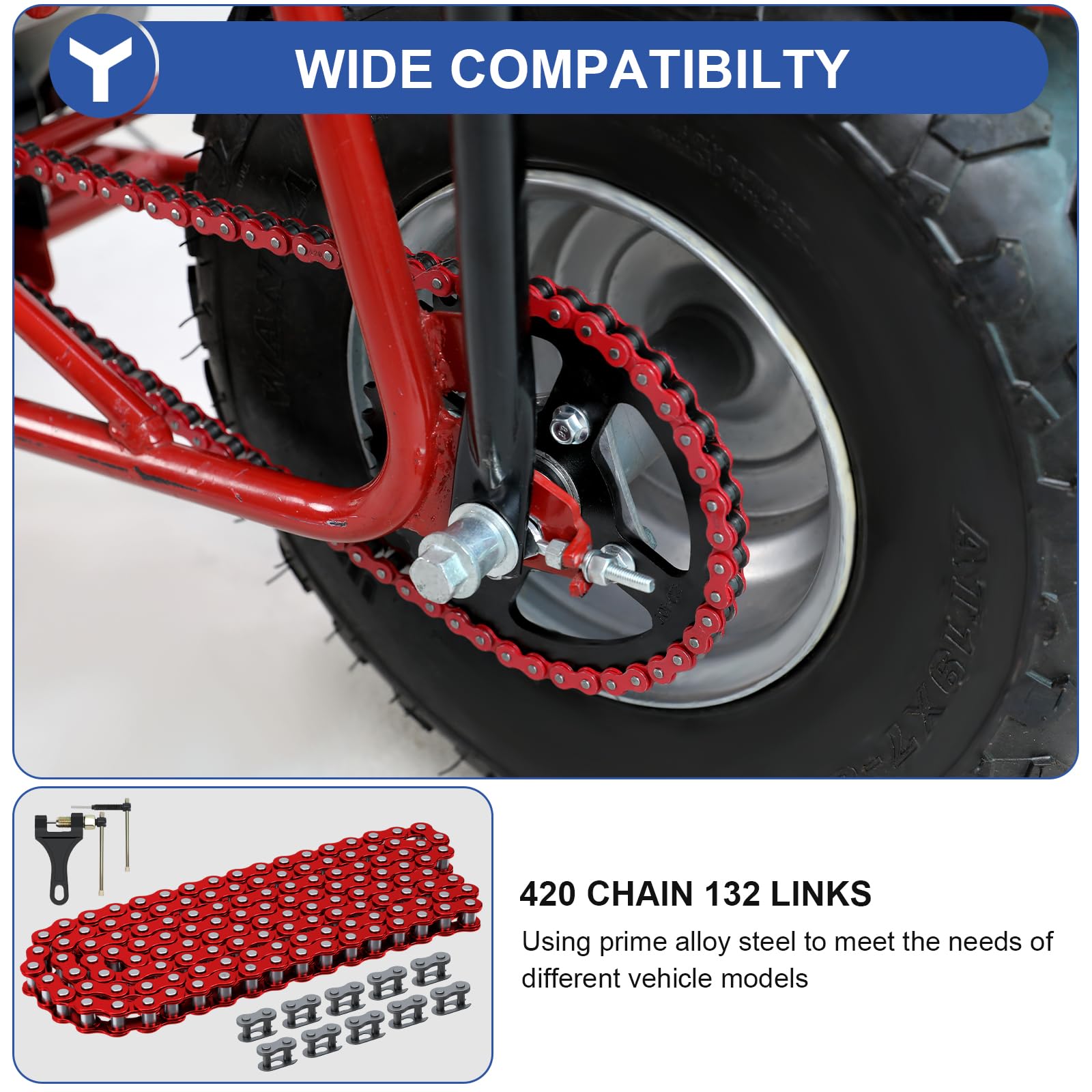 YOXUFA master links pack for easy chain assembly