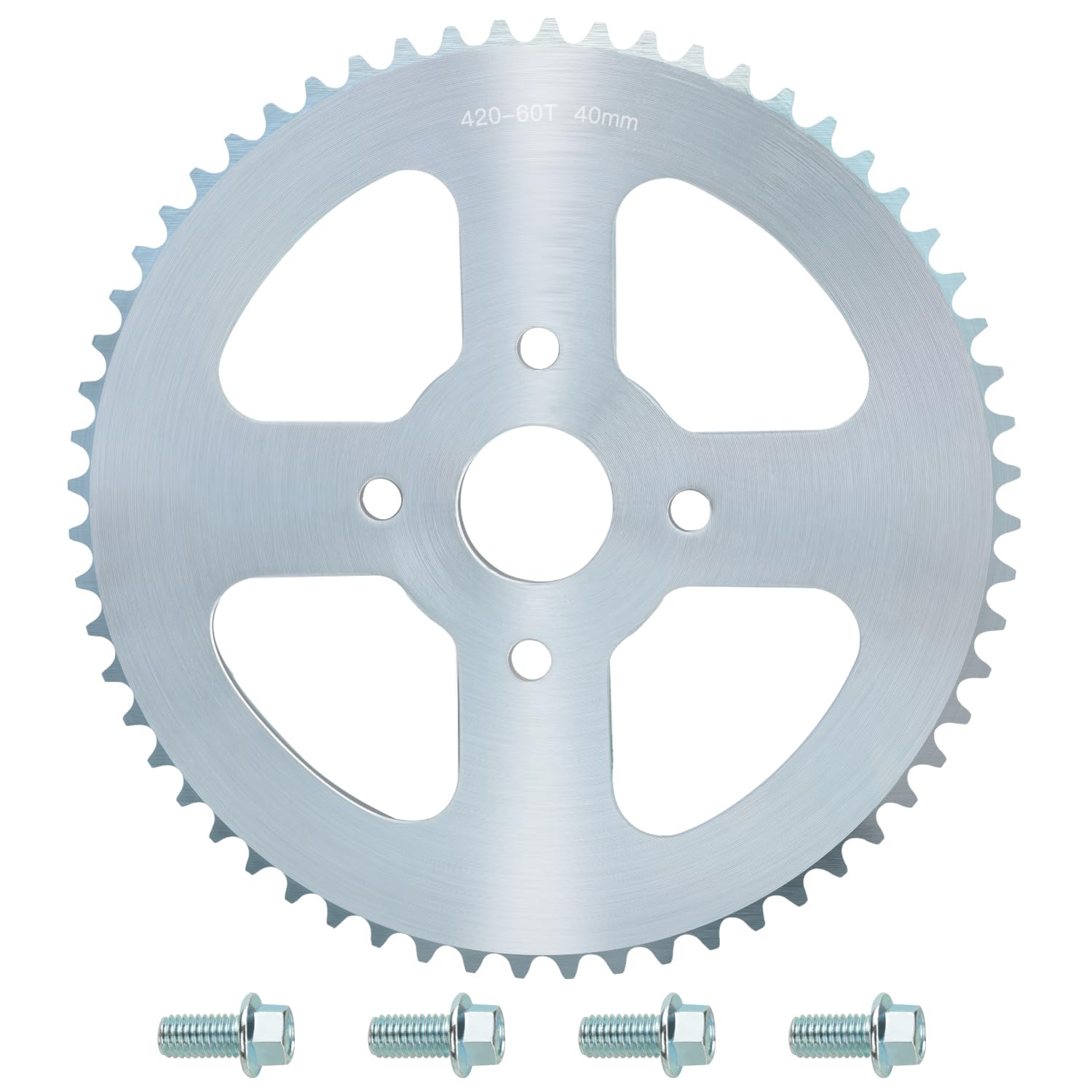 YOXUFA 420 chain sprocket 60T with 40mm bore for improved mini bike power on climbs