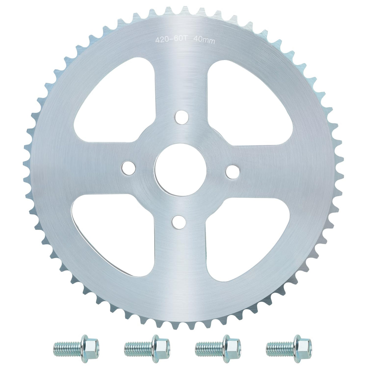 YOXUFA 420 chain sprocket 60T with 40mm bore for improved mini bike power on climbs