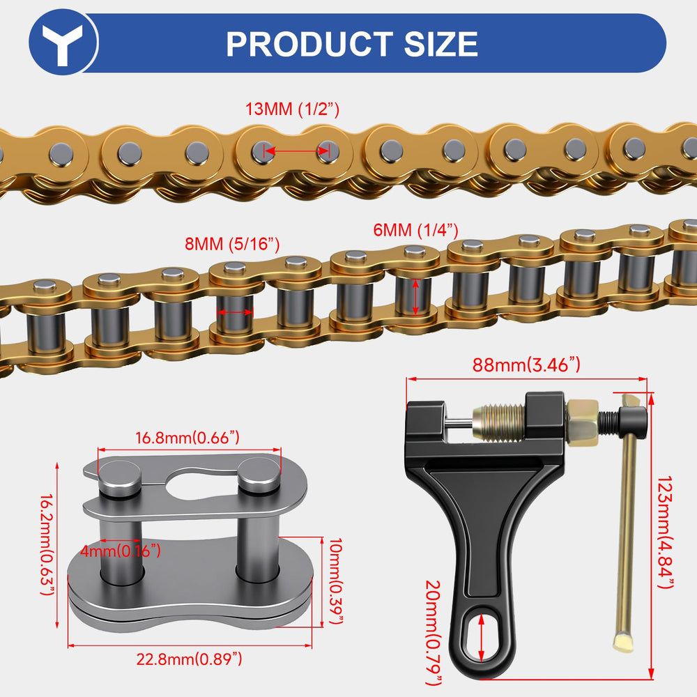 YOXUFA 420 thimble included for secure chain crimping