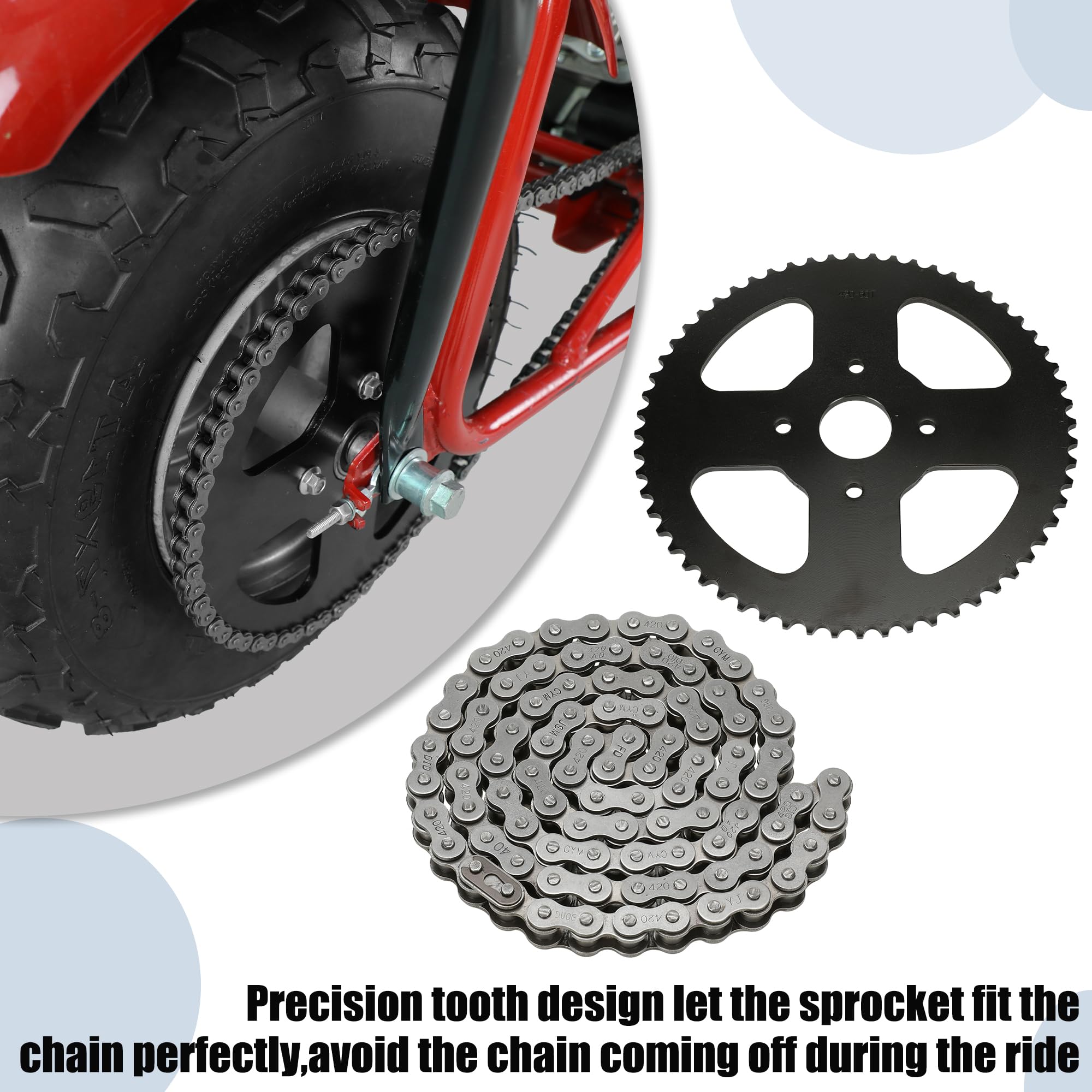 YOXUFA chain breaker tool included for easy installation