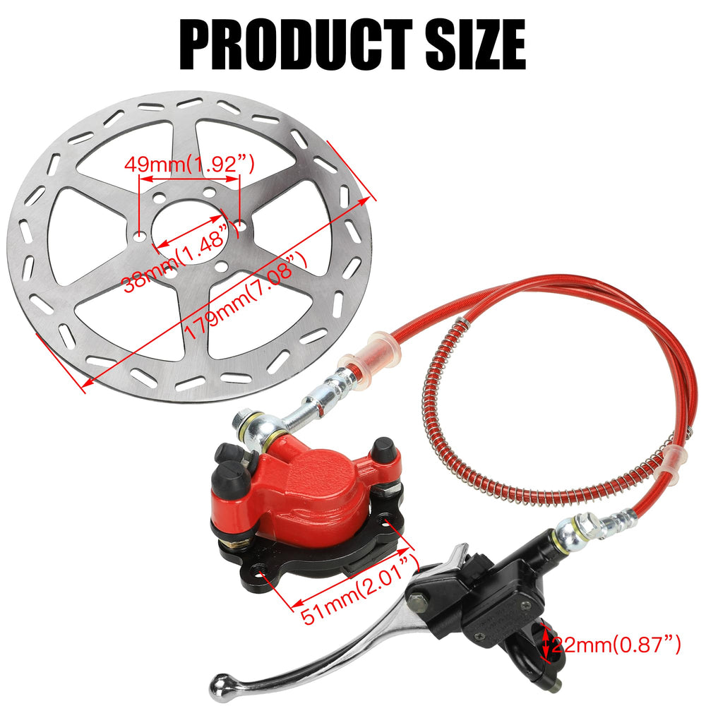 YOXUFA brake kit includes rotor and tensioner, ready to install.