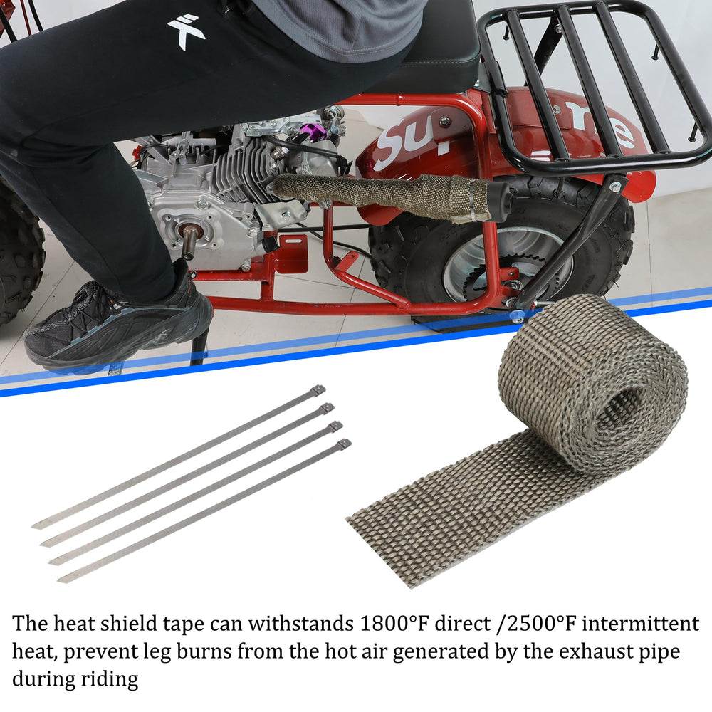 YOXUFA cable clamps and tie straps secure exhaust routing