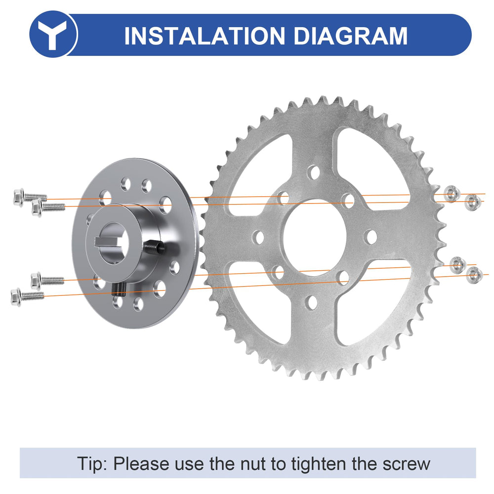 YOXUFA 54 mm center hole diameter fits common hub interfaces.