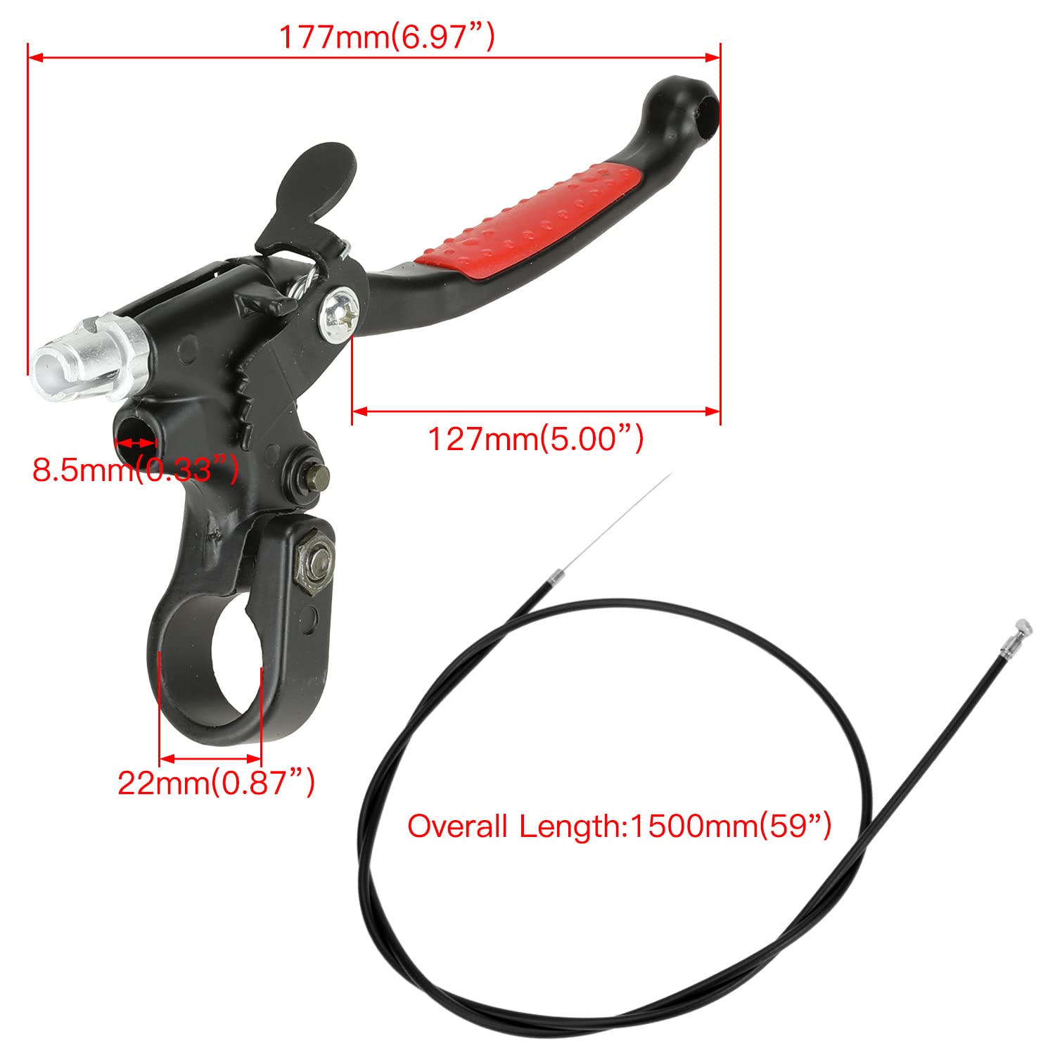 YOXUFA clutch cable lock locker secures the cable during use