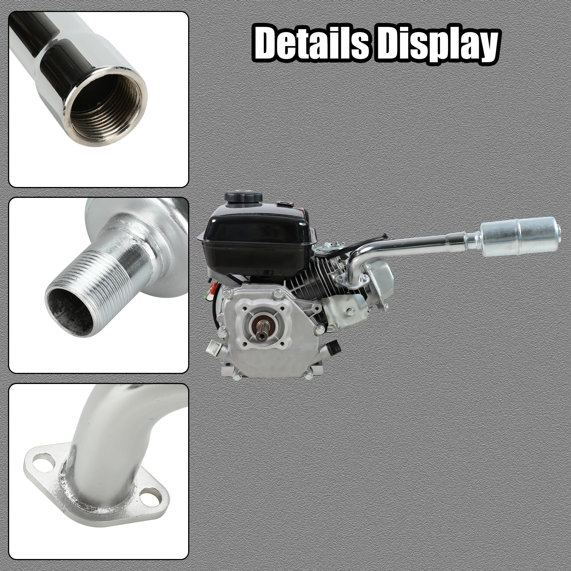 YOXUFA exhaust hardware pack includes screws, ties, and a wrench for quick install.