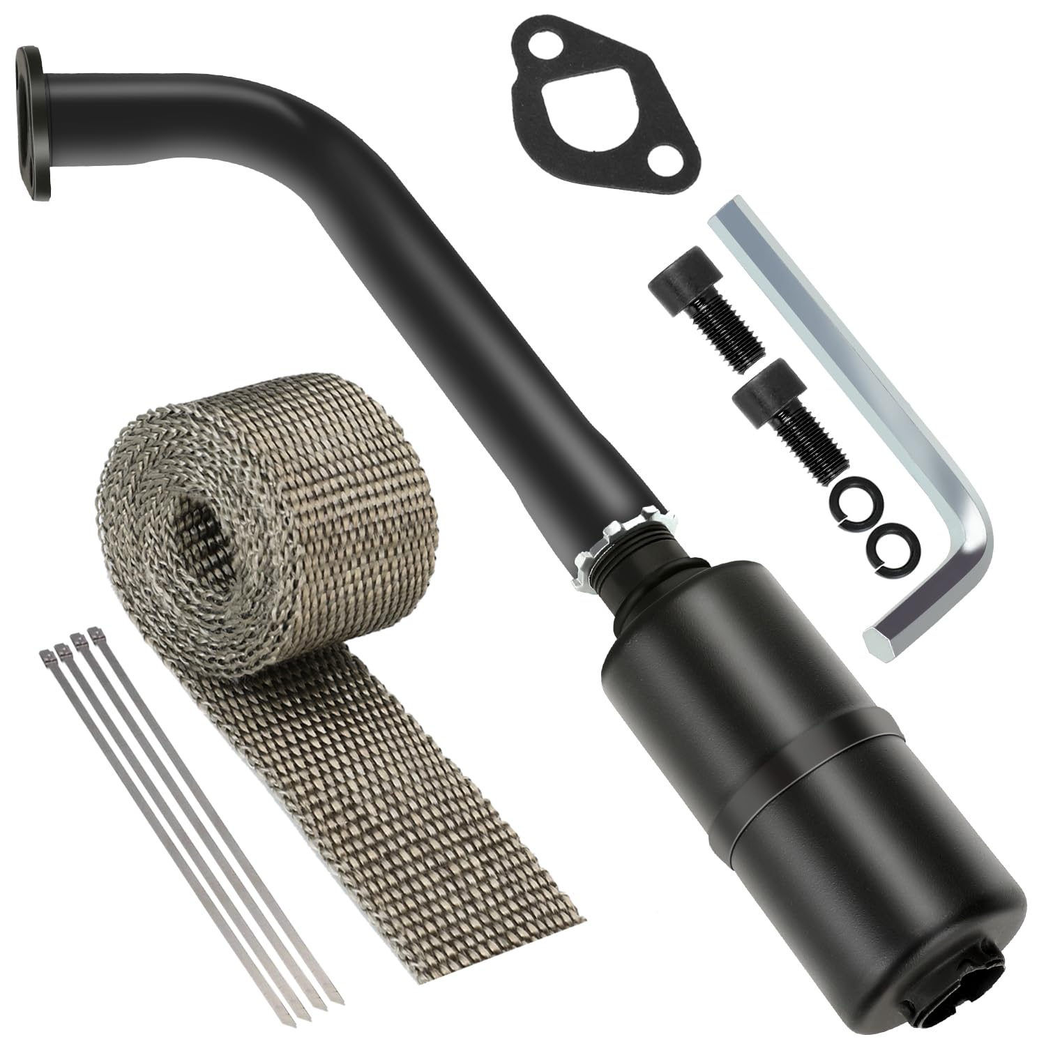 YOXUFA Predator-212 exhaust header pipe assembly improves ride smoothness