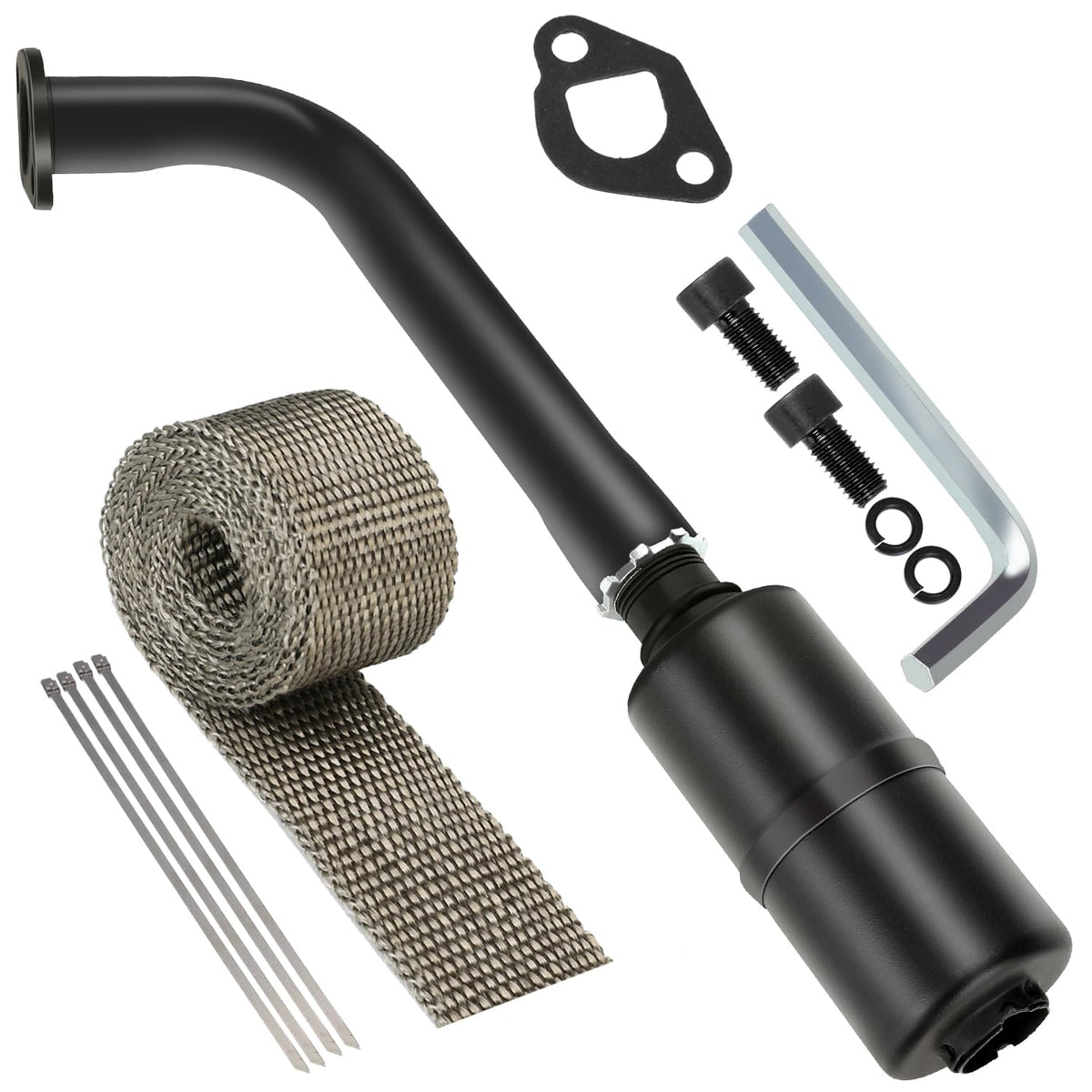 YOXUFA Predator-212 exhaust header pipe assembly improves ride smoothness