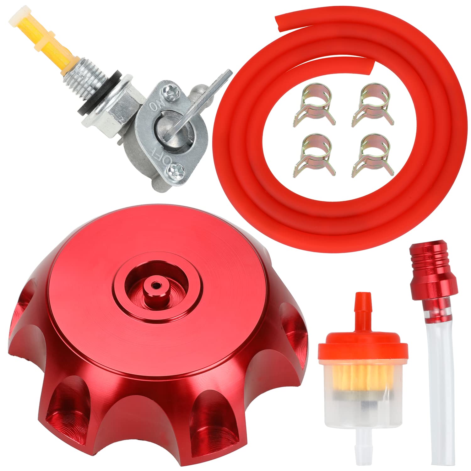 YOXUFA PETCOCK and filter kit included for easy fueling.