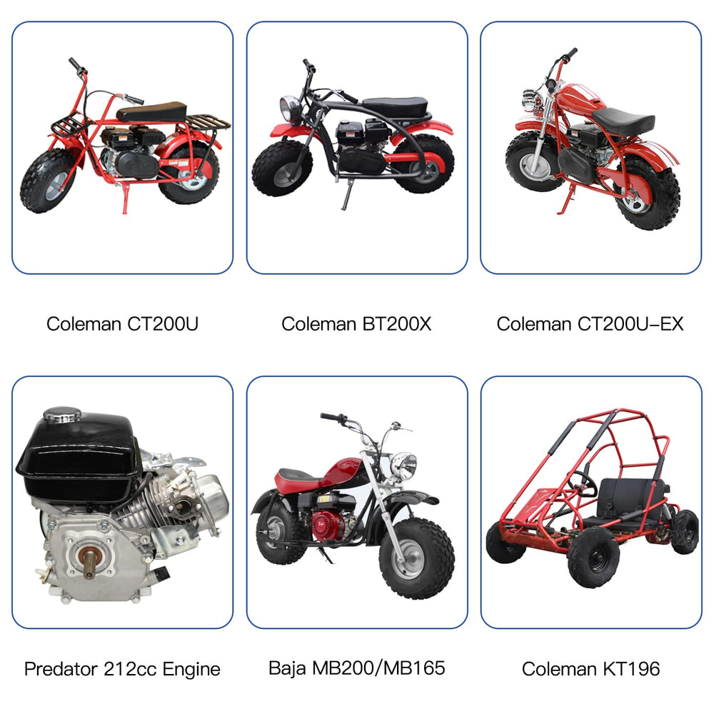 YOXUFA Fuel-tank-clip keeps tank secured on compatible mini bikes.