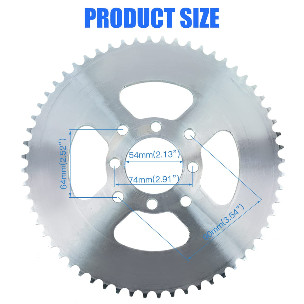 Diagram highlighting the 90 mm bolt circle for precise mounting.