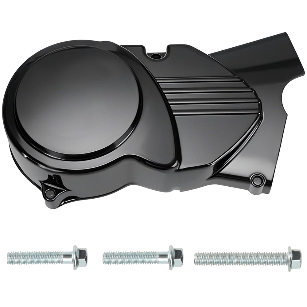 YOXUFA left engine stator cover front angle with black finish