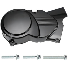 YOXUFA left engine stator cover front angle with black finish