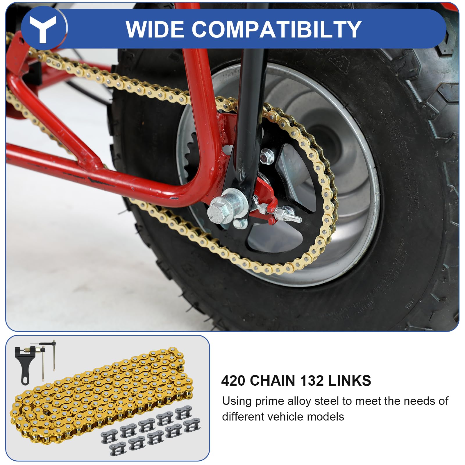 YOXUFA master links 10-pack image for quick chain assembly