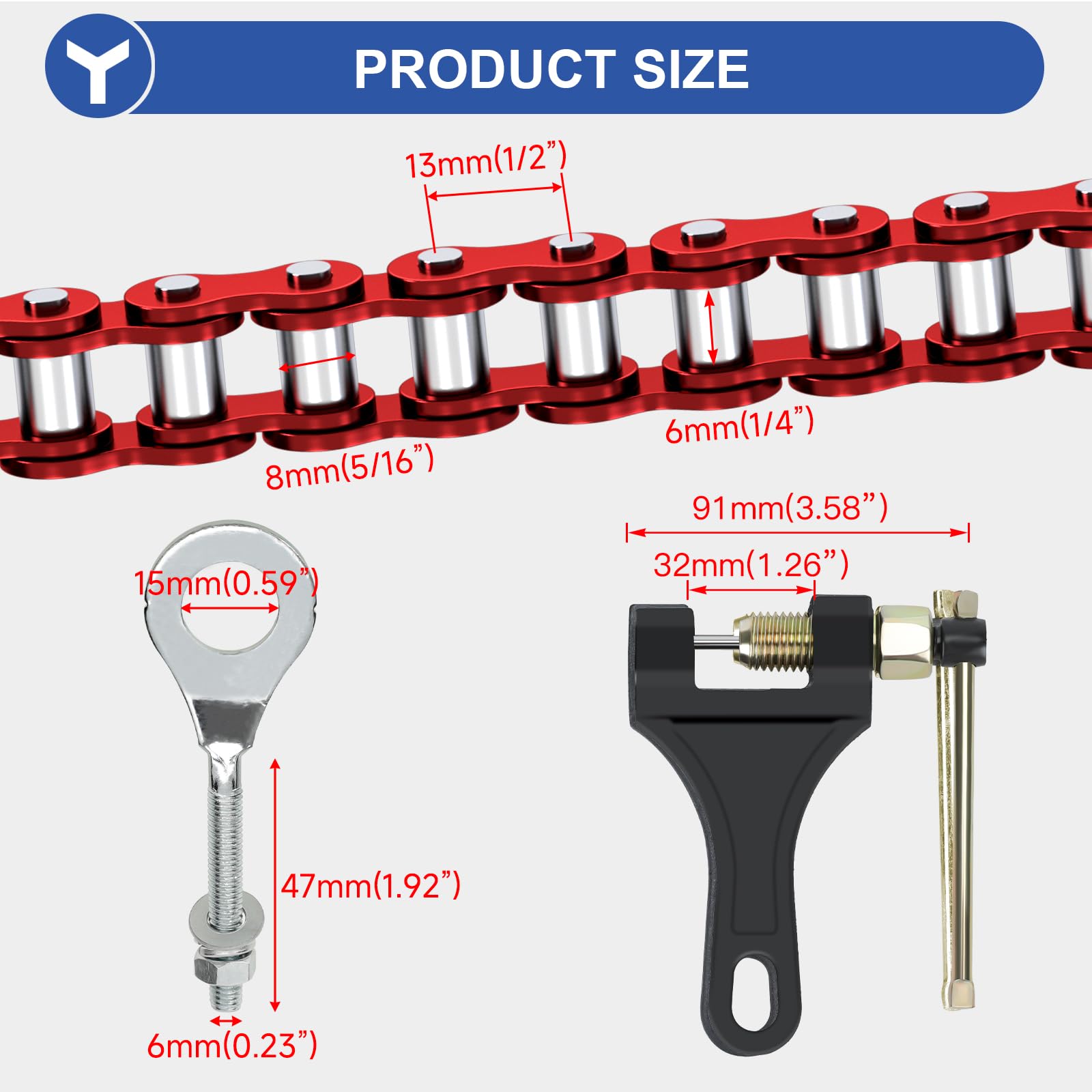 YOXUFA 420 master links pack for secure assembly