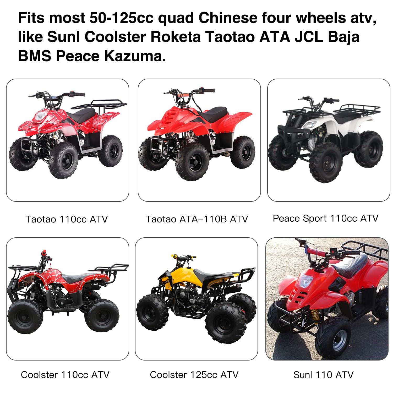 YOXUFA gas tank cap installed on an ATV demonstrates secure fit