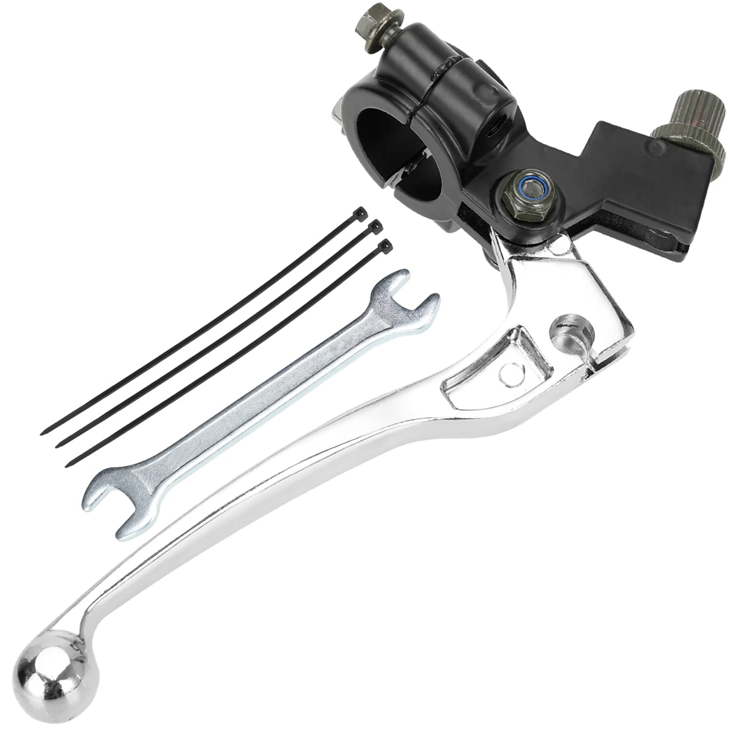 Mini bike brake kit installed on a bike, demonstrating practical use