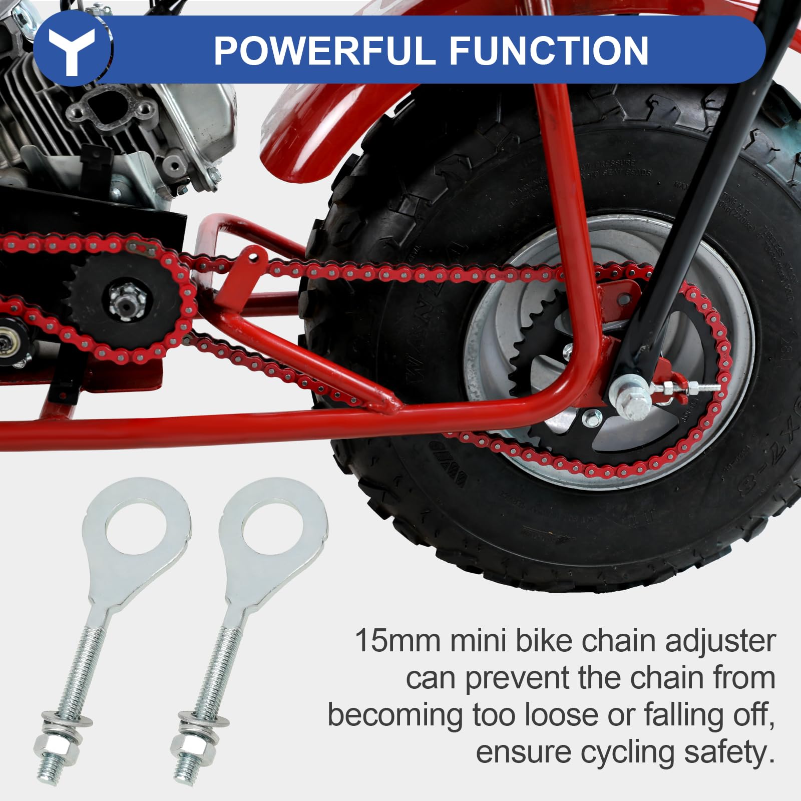 YOXUFA mini bike compatibility chart shows broad fitment