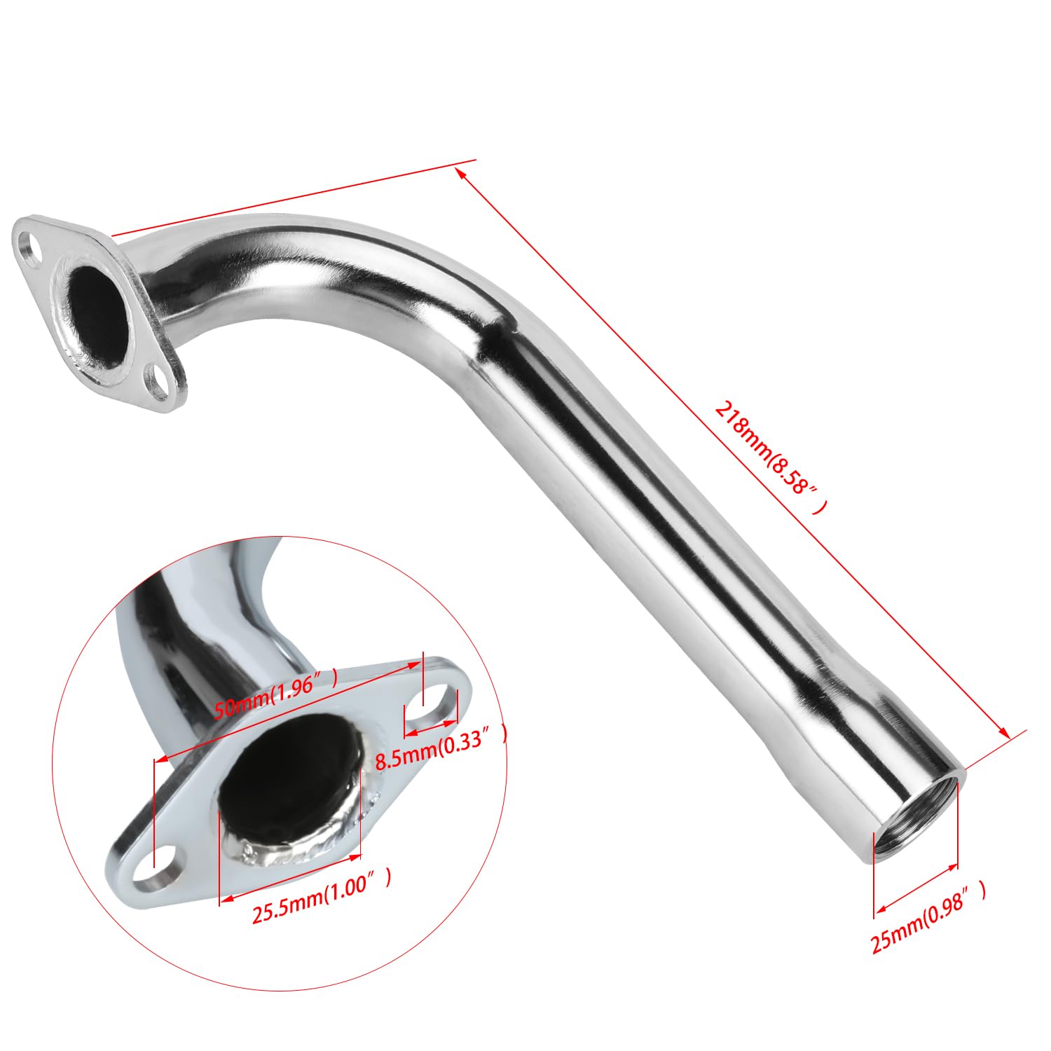 YOXUFA mini bike exhaust muffler ready for quick installation