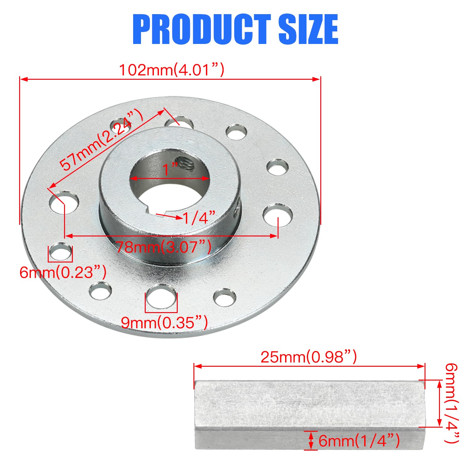 YOXUFA 90 mm bolt circle centers mounting alignment for reliable mounting.