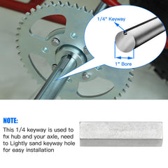 YOXUFA one-quarter-inch keyway ensures secure drive connections.
