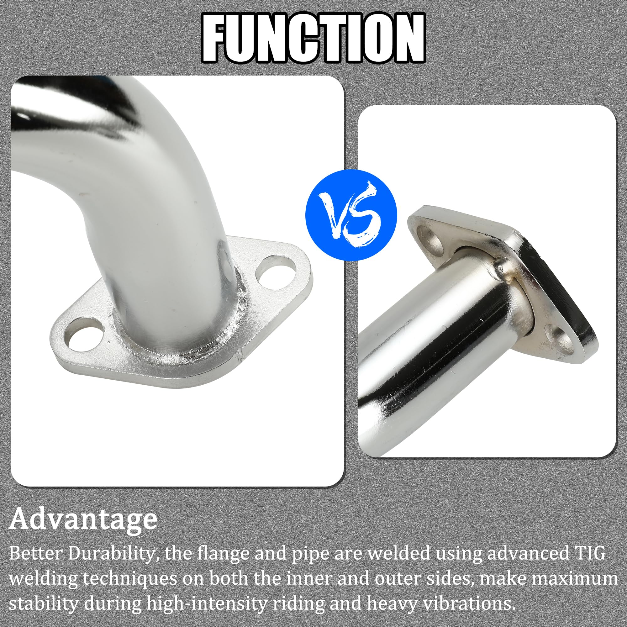 YOXUFA Predator 212 exhaust muffler enhances flow and quieter operation on compatible engines.