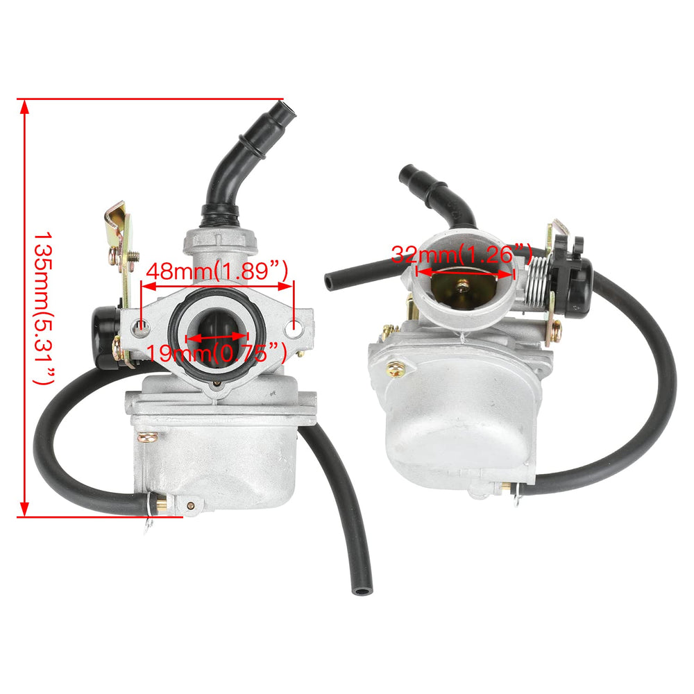 YOXUFA PZ19 red air filter included for easy setup.