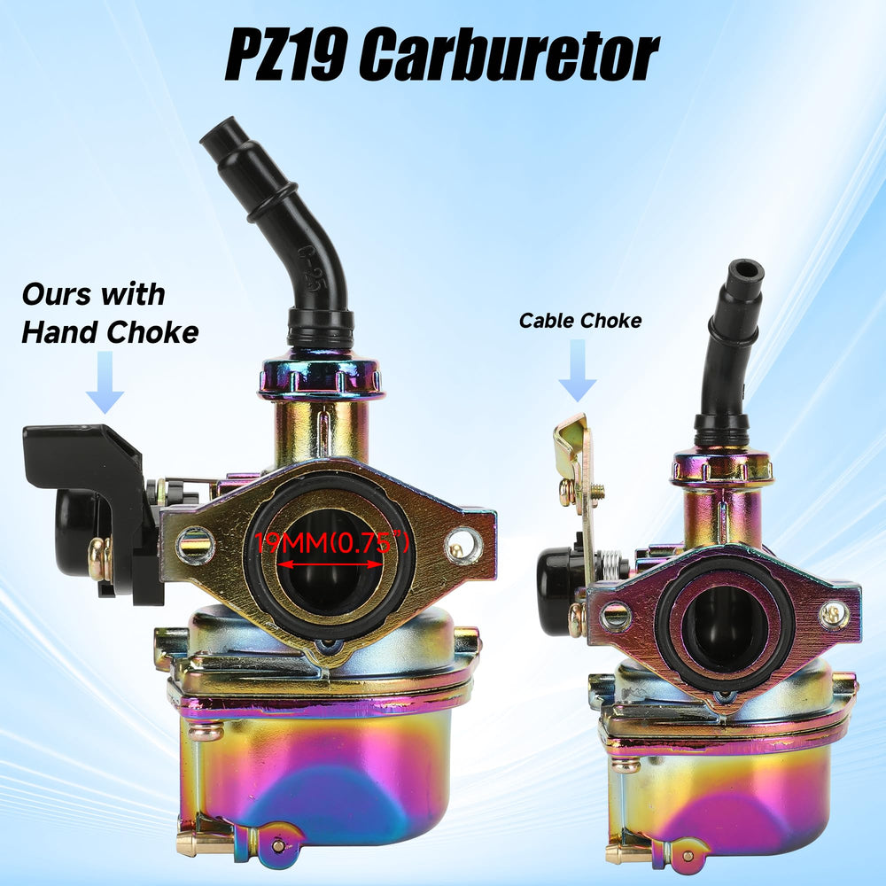 YOXUFA PZ19 carburetor with included fuel line for installation