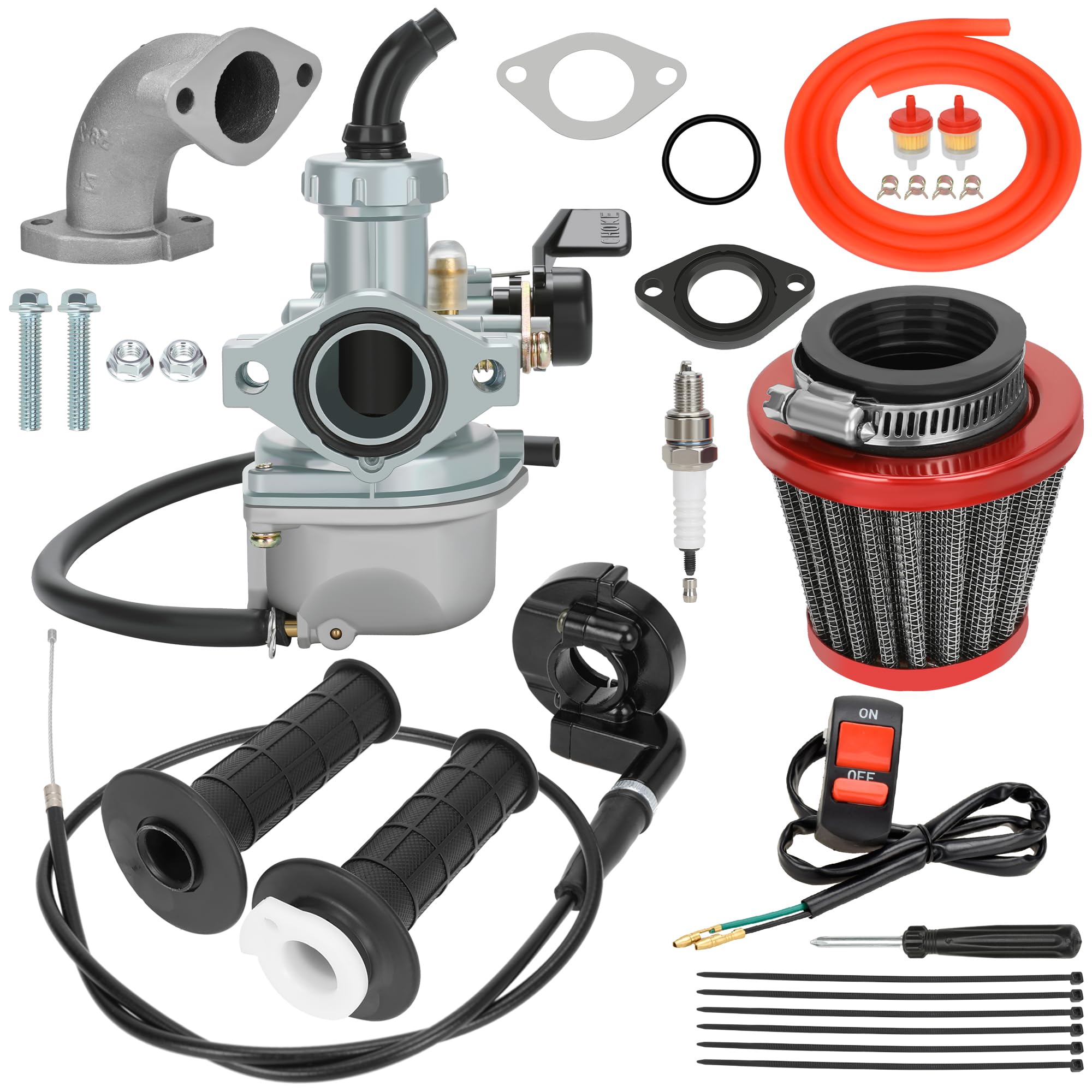 YOXUFA PZ22 carburetor 22mm bore for reliable quad engine tuning.