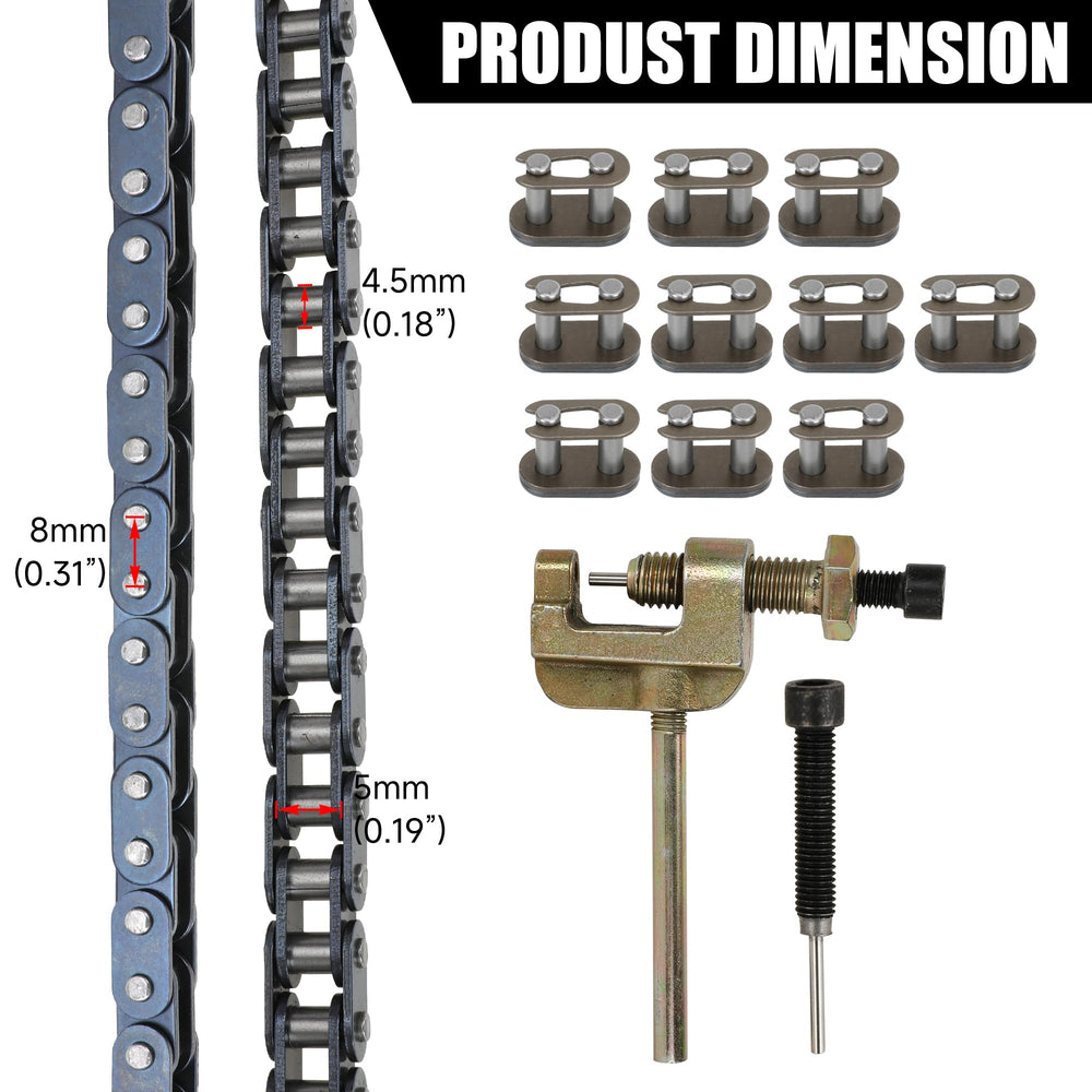 YOXUFA T8F alloy steel chain and sprocket deliver durable wear resistance