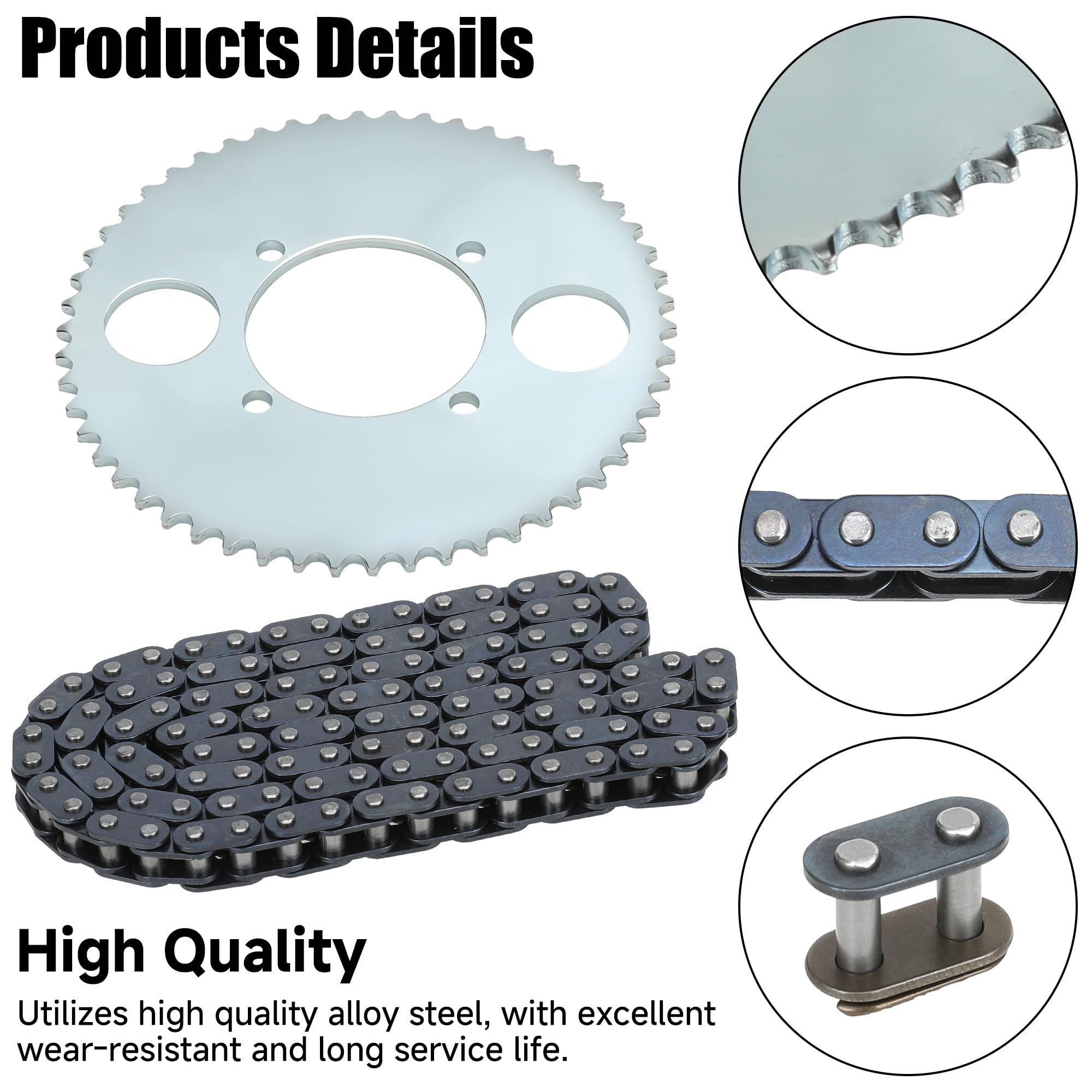 YOXUFA T8F sprocket with 54 mm bore fits compatible 43-49cc bikes