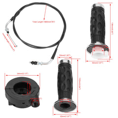 YOXUFA 78 inch throttle cable ready for installation