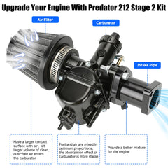 YOXUFA VM22 exhaust pipe assembly enhances flow and durability on mini bikes