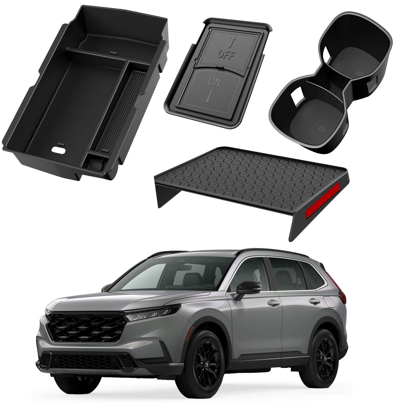 YPHUIKI center console organizer for CR-V keeps phones and keys organized.