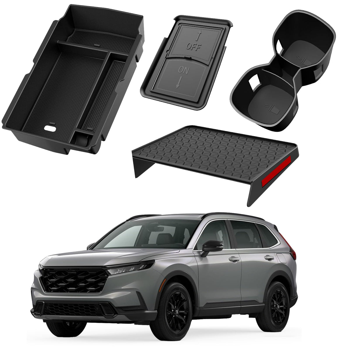YPHUIKI center console organizer for CR-V keeps phones and keys organized.