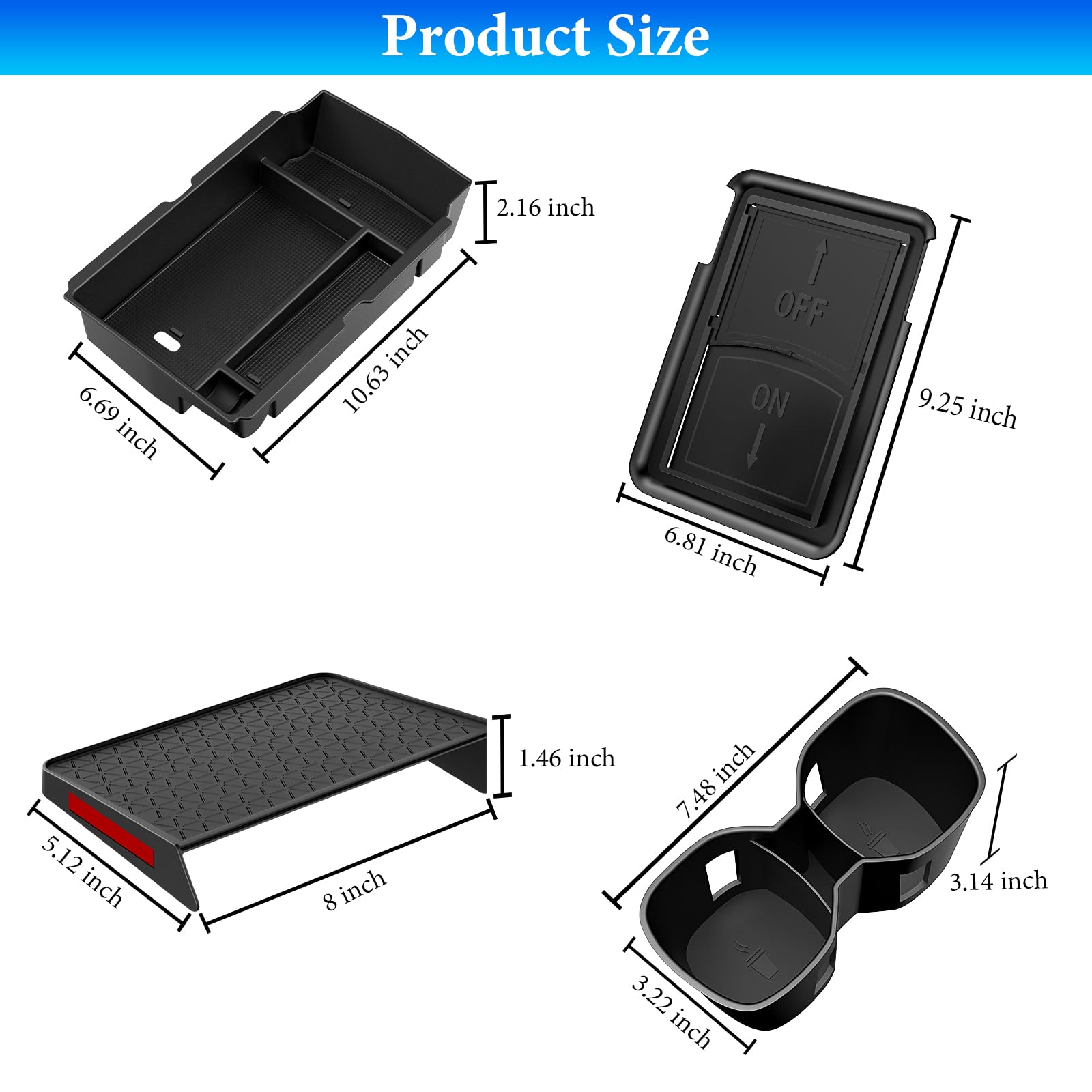 YPHUIKI CR-V accessories set keeps your cabin organized.