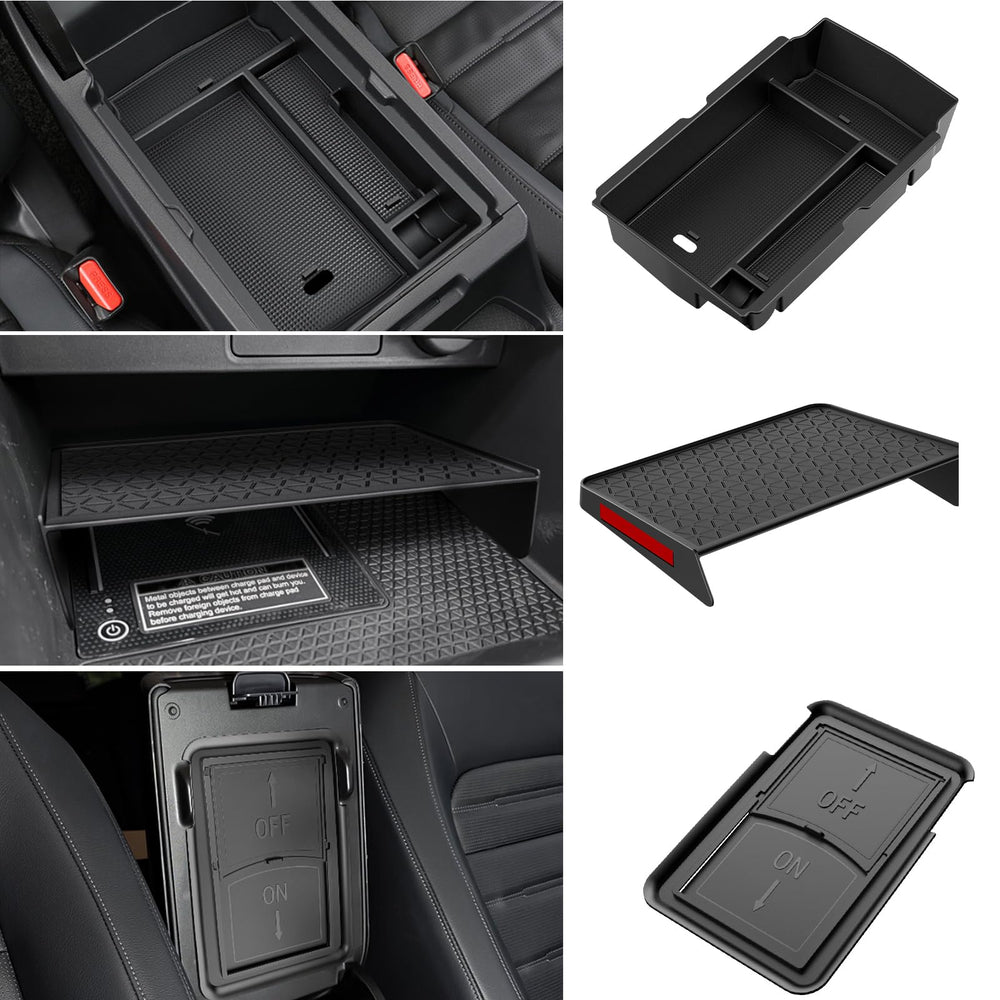 YPHUIQI center console organizer for Honda CR-V with two-layer design.