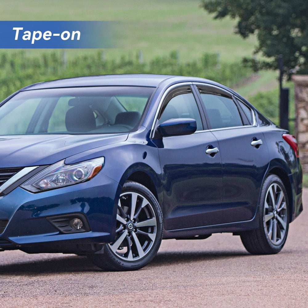 YQAUTEC Altima rear-left visor enhances ventilation and deflects rain.