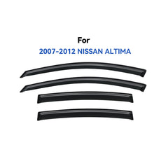 YQAUTEC Altima rain guards with UV resistance while venting windows.