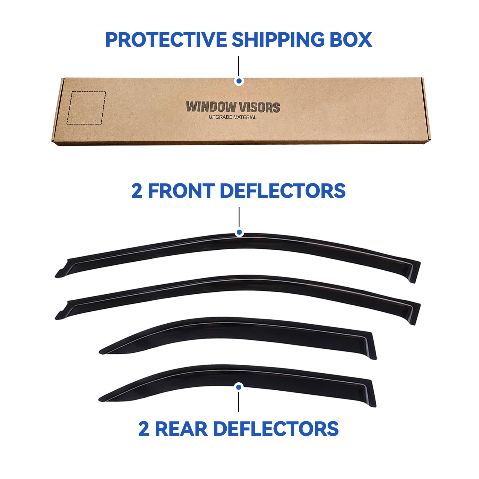 Installation steps for YQAUTEC Camry visor without drilling