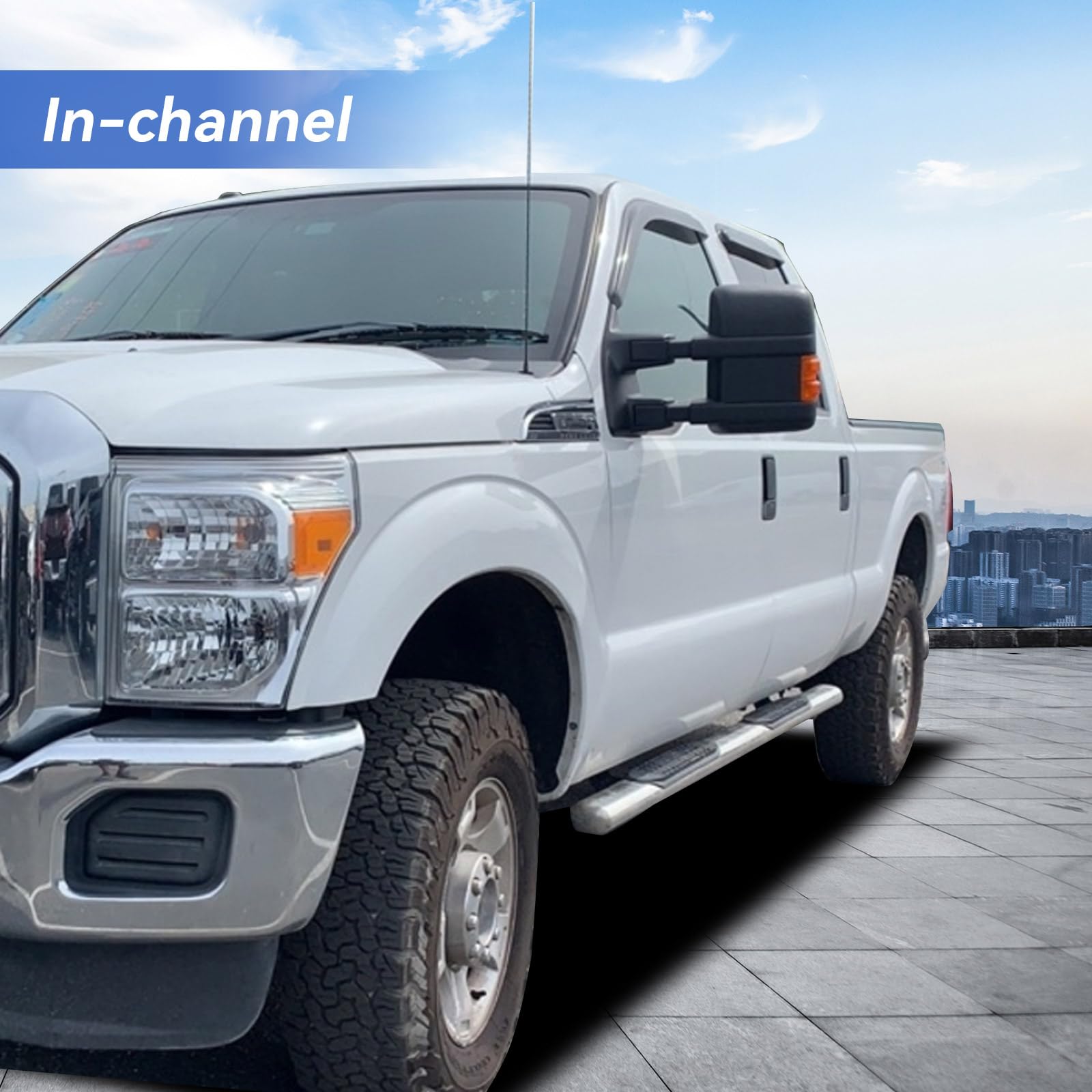 YQAUTEC UV-resistant rain guards protect interior and reduce sun exposure